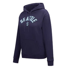 NHL Seattle Kraken Pro Standard Women's Classic Chenille Pullover Hoodie - Navy