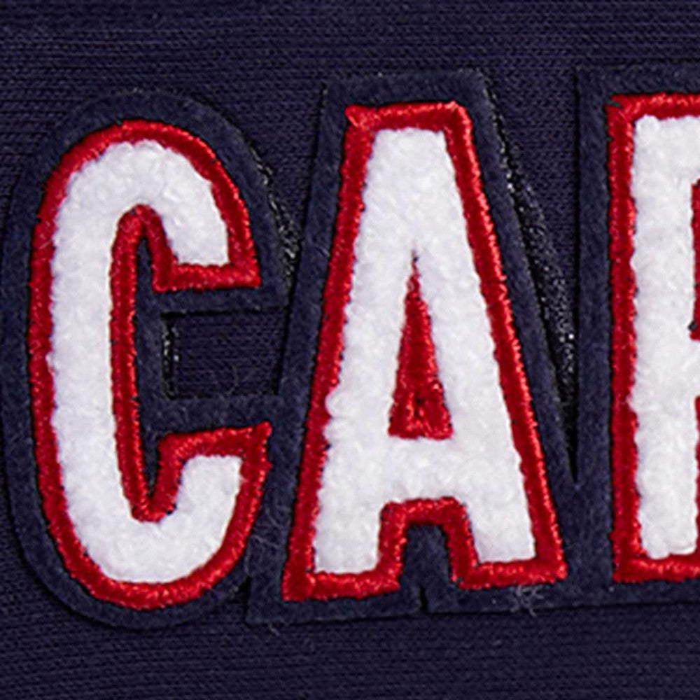 NHL Washington Capitals Pro Standard Women's Classic Chenille Pullover Hoodie - Navy