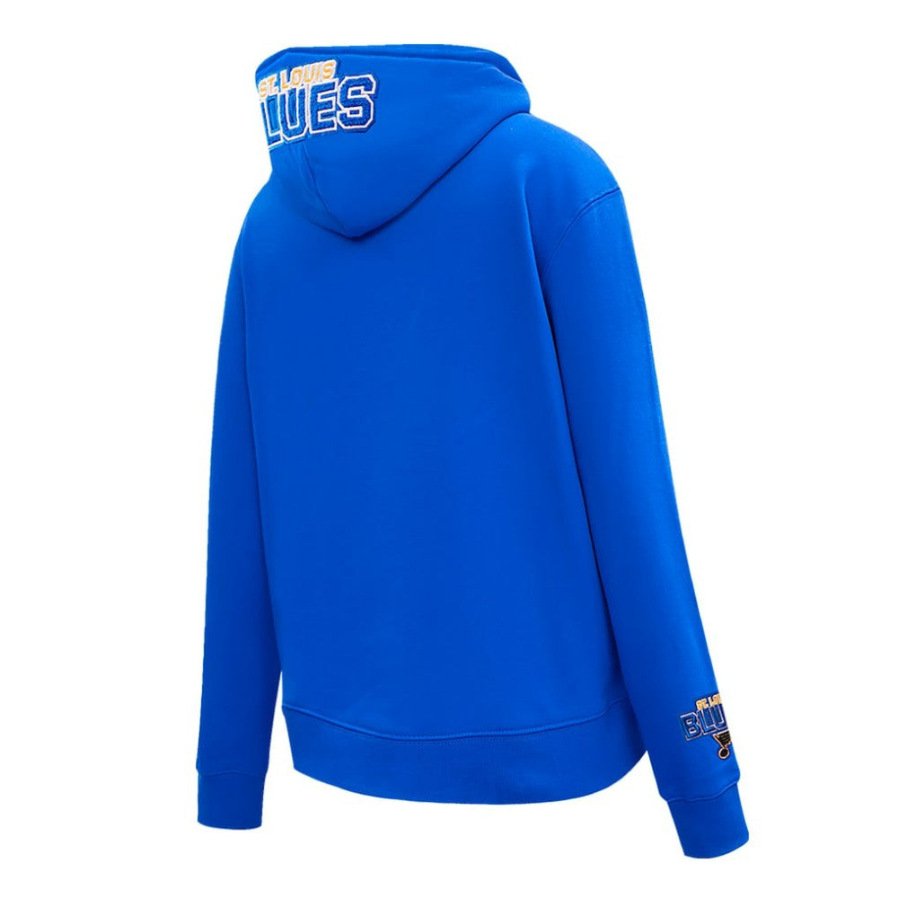 NHL St. Louis Blues Pro Standard Women's Classic Chenille Pullover Hoodie - Blue