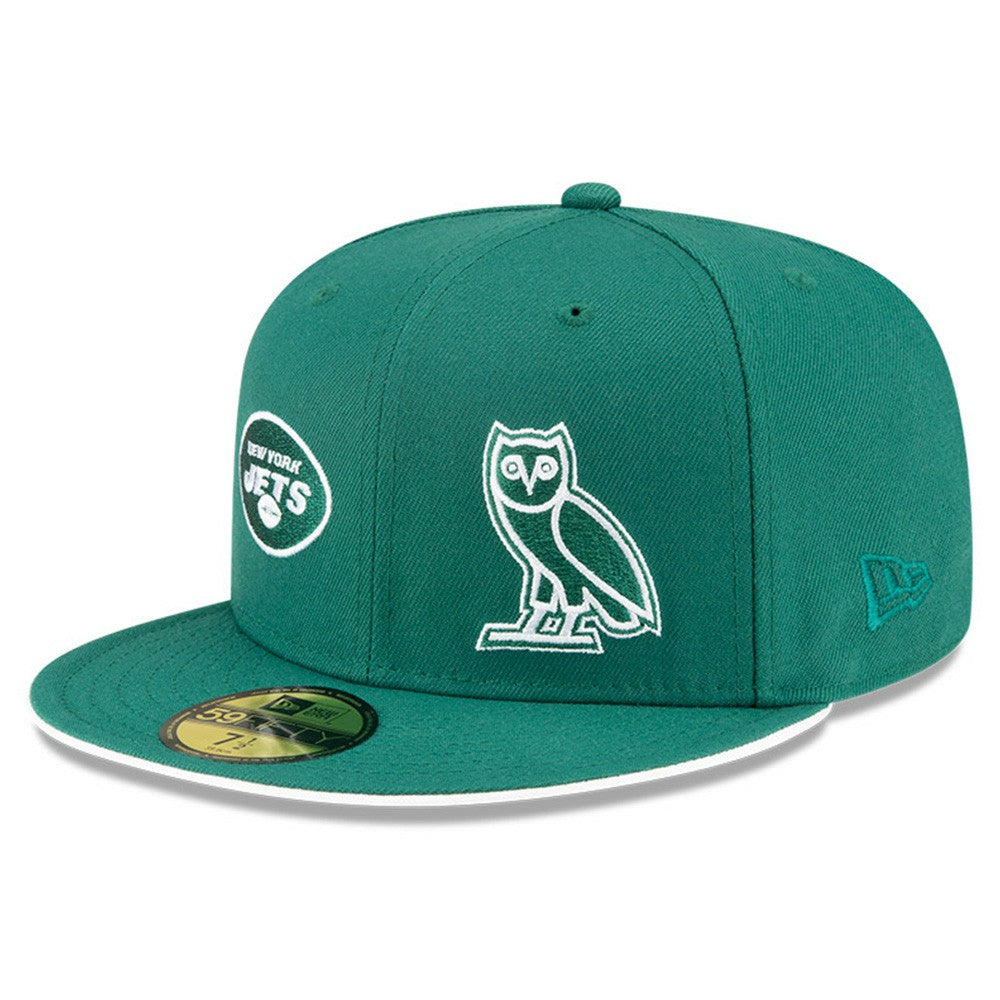 New York Jets New Era OVO x NFL 59FIFTY Fitted Hat Green