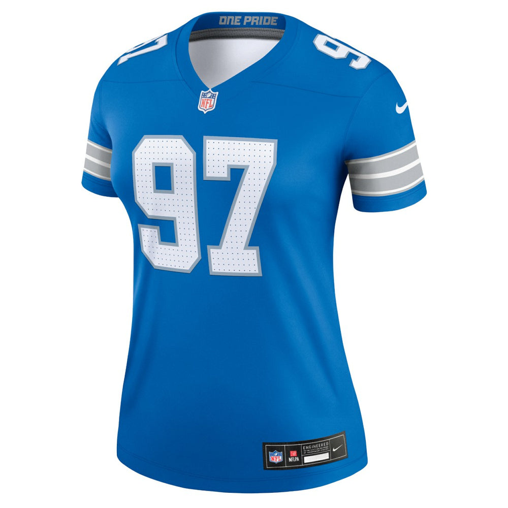 Aidan Hutchinson Detroit Lions Women's Legend Player Performance Top Blue