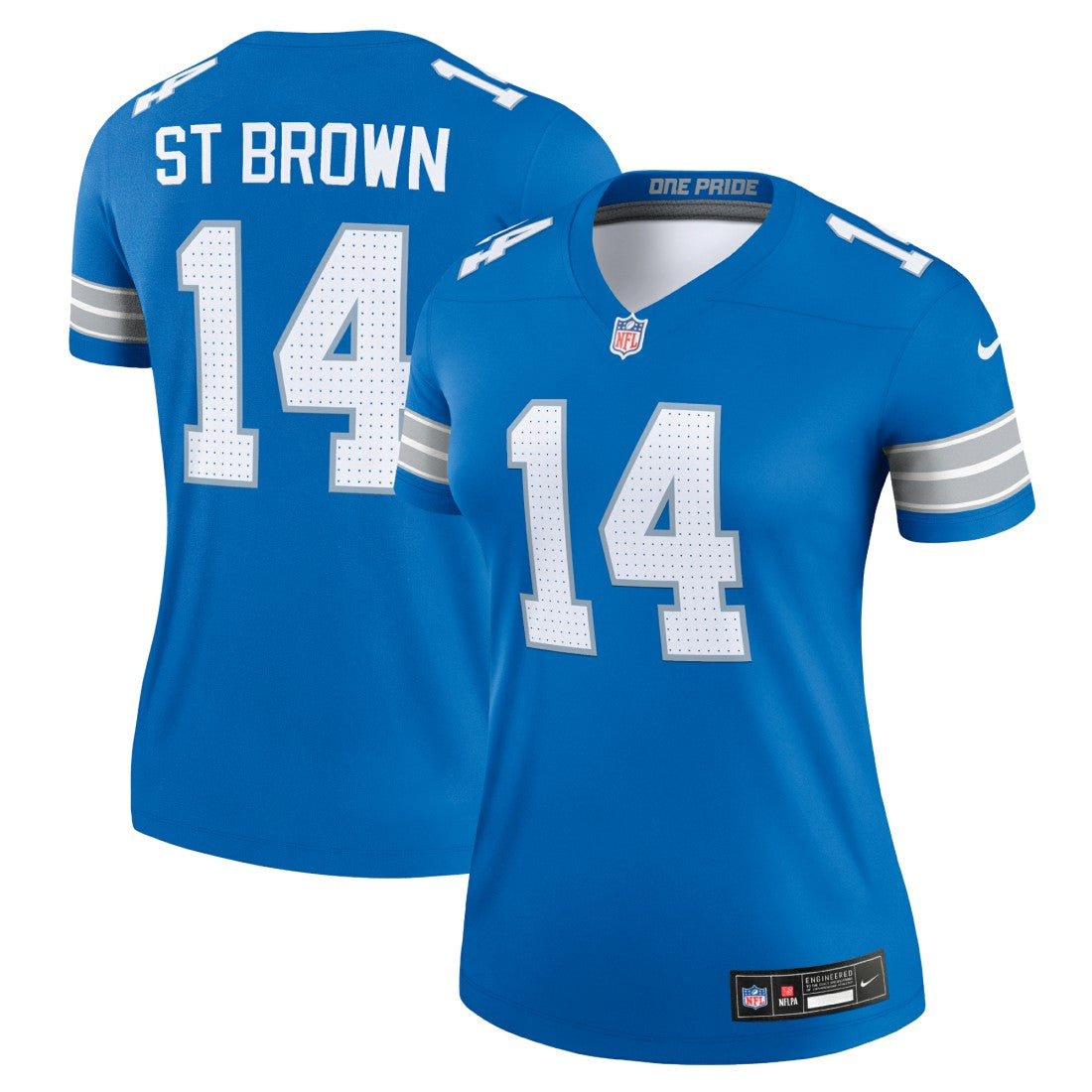 Amon-Ra St. Brown Detroit Lions Women's Legend Player Performance Top Blue