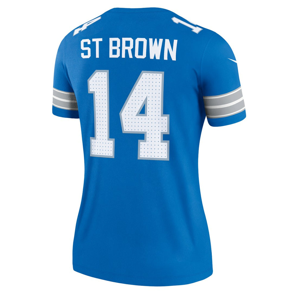 Amon-Ra St. Brown Detroit Lions Women's Legend Player Performance Top Blue