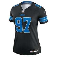 Aidan Hutchinson Detroit Lions Women's Alternate Legend Player Performance Top Black