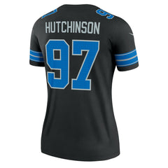 Aidan Hutchinson Detroit Lions Women's Alternate Legend Player Performance Top Black