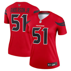 Will Anderson Jr. Houston Texans Women's Alternate Legend Player Performance Top Red