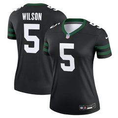 Garrett Wilson New York Jets Women's Alternate Legend Player Performance Top Legacy Black