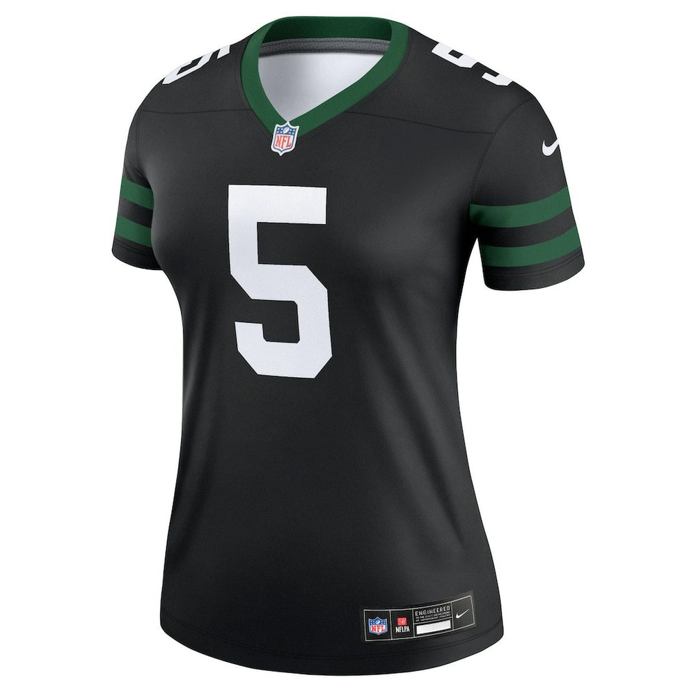 Garrett Wilson New York Jets Women's Alternate Legend Player Performance Top Legacy Black