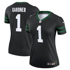 Ahmad Sauce Gardner New York Jets Women's Alternate Legend Player Performance Top Legacy Black