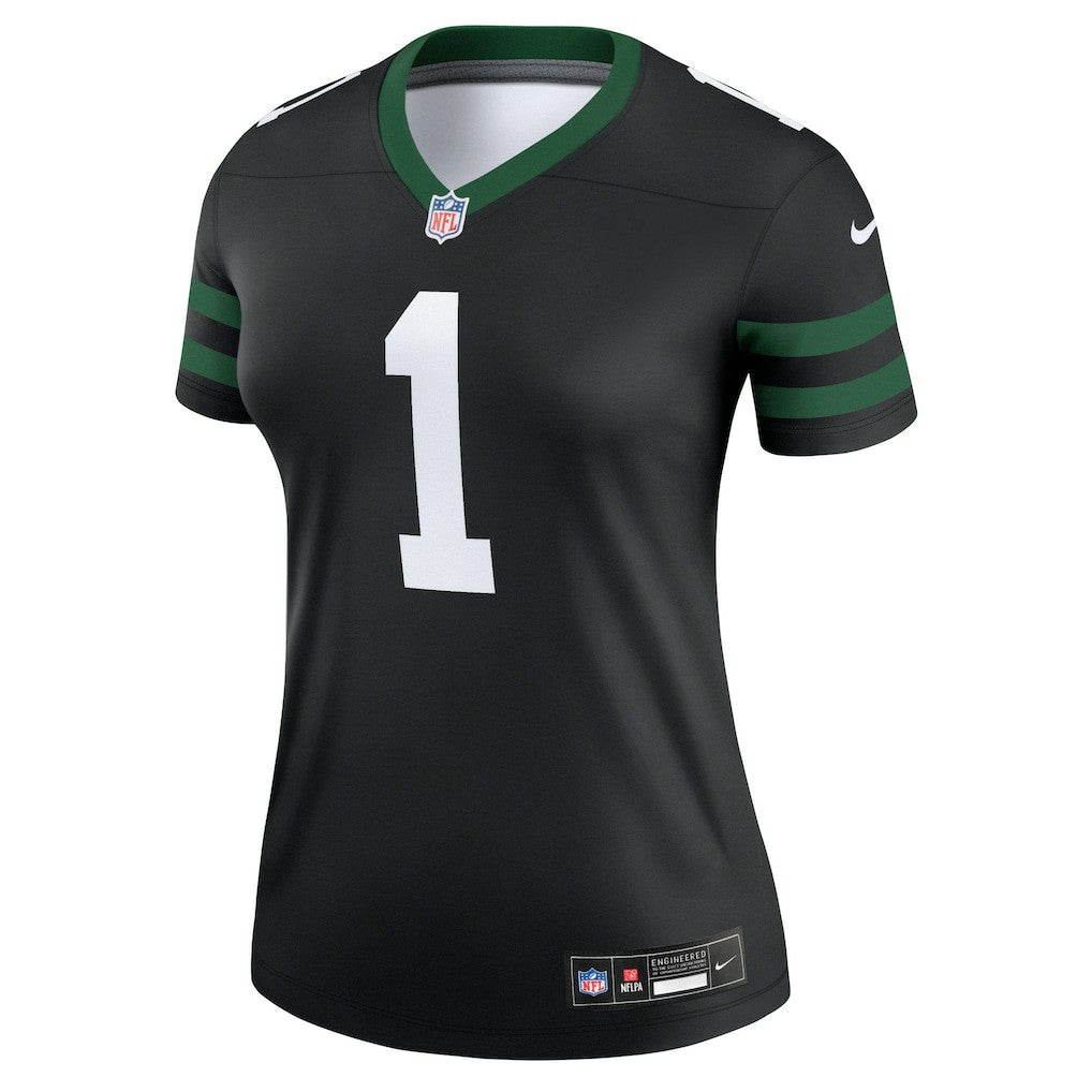 Ahmad Sauce Gardner New York Jets Women's Alternate Legend Player Performance Top Legacy Black