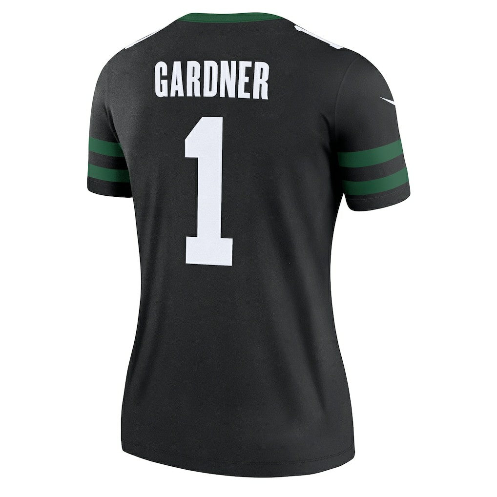 Ahmad Sauce Gardner New York Jets Women's Alternate Legend Player Performance Top Legacy Black
