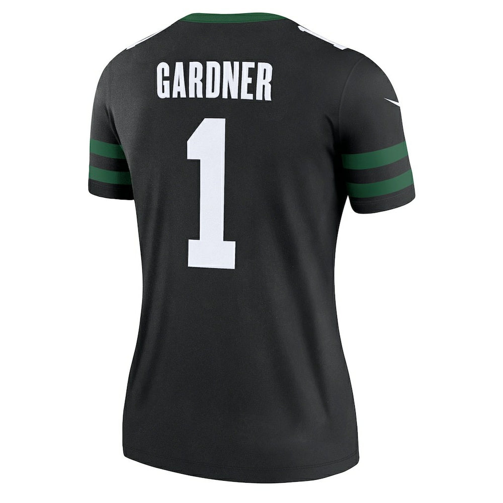 Ahmad Sauce Gardner New York Jets Women's Alternate Legend Player Performance Top Legacy Black