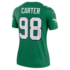 Jalen Carter Philadelphia Eagles Women's Alternate Legend Player Performance Top Kelly Green