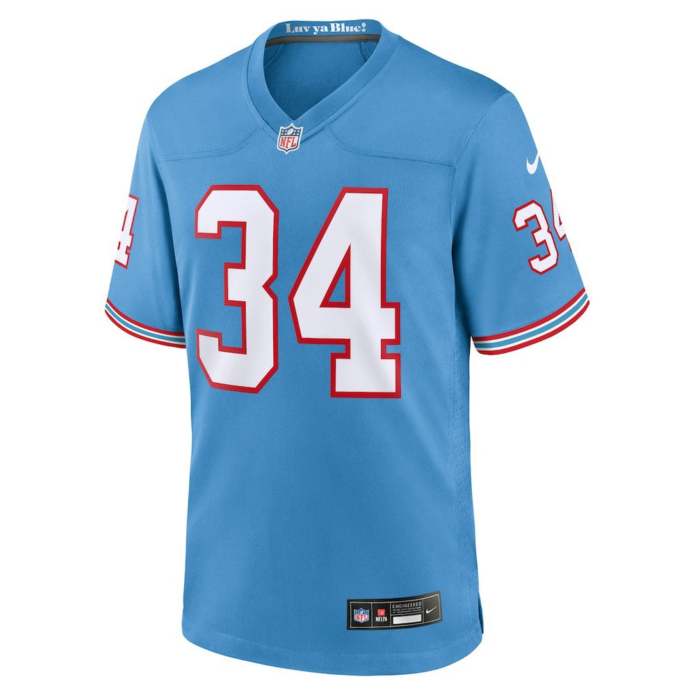 Earl Campbell Tennessee Titans Retired Player Alternate Game Jersey Light Blue