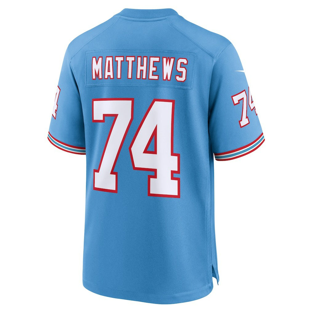 Bruce Matthews Tennessee Titans Retired Player Alternate Game Jersey Light Blue