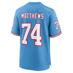 Bruce Matthews Tennessee Titans Retired Player Alternate Game Jersey Light Blue