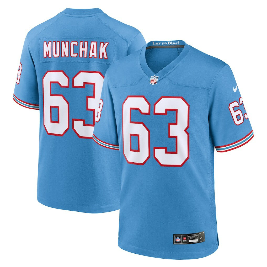Mike Munchak Tennessee Titans Retired Player Alternate Game Jersey Light Blue