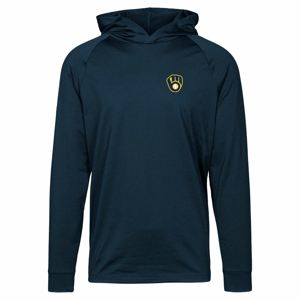 Milwaukee Brewers Levelwear Dimension Insignia 2.0 Pullover Hoodie - Navy Hoodies