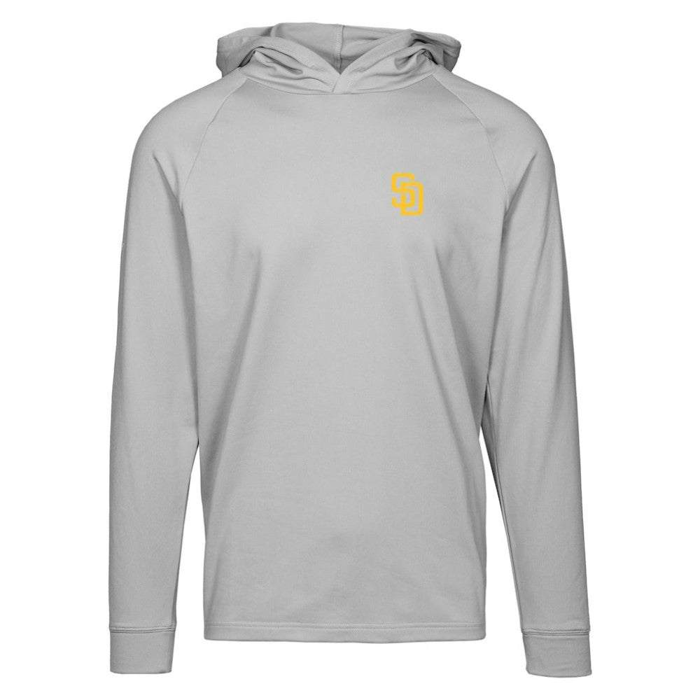 San Diego Padres Levelwear Dimension Insignia 2.0 Pullover Hoodie - Gray Hoodies