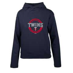 Minnesota Twins Levelwear Women's Evian Pullover Hoodie - Navy Hoodies