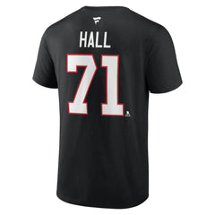 NHL Taylor Hall Chicago Blackhawks Fanatics Authentic Stack Name & Number T-Shirt - Black