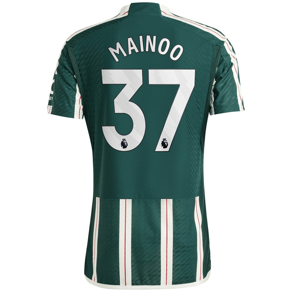 Kobbie Mainoo Manchester United 2023/24 Away Player Jersey Green sale