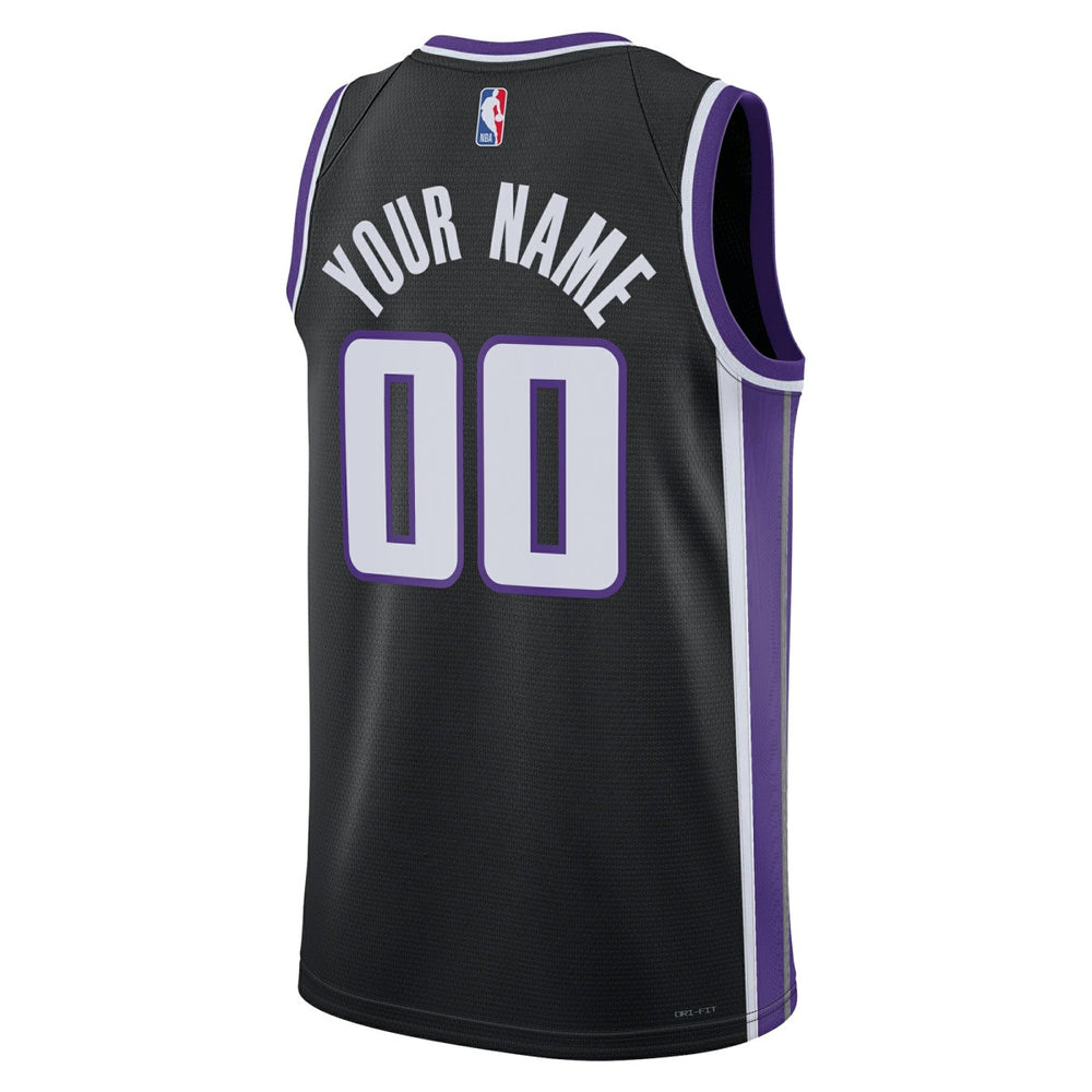 Sacramento Kings Unisex Swingman Custom Jersey Icon Edition Black