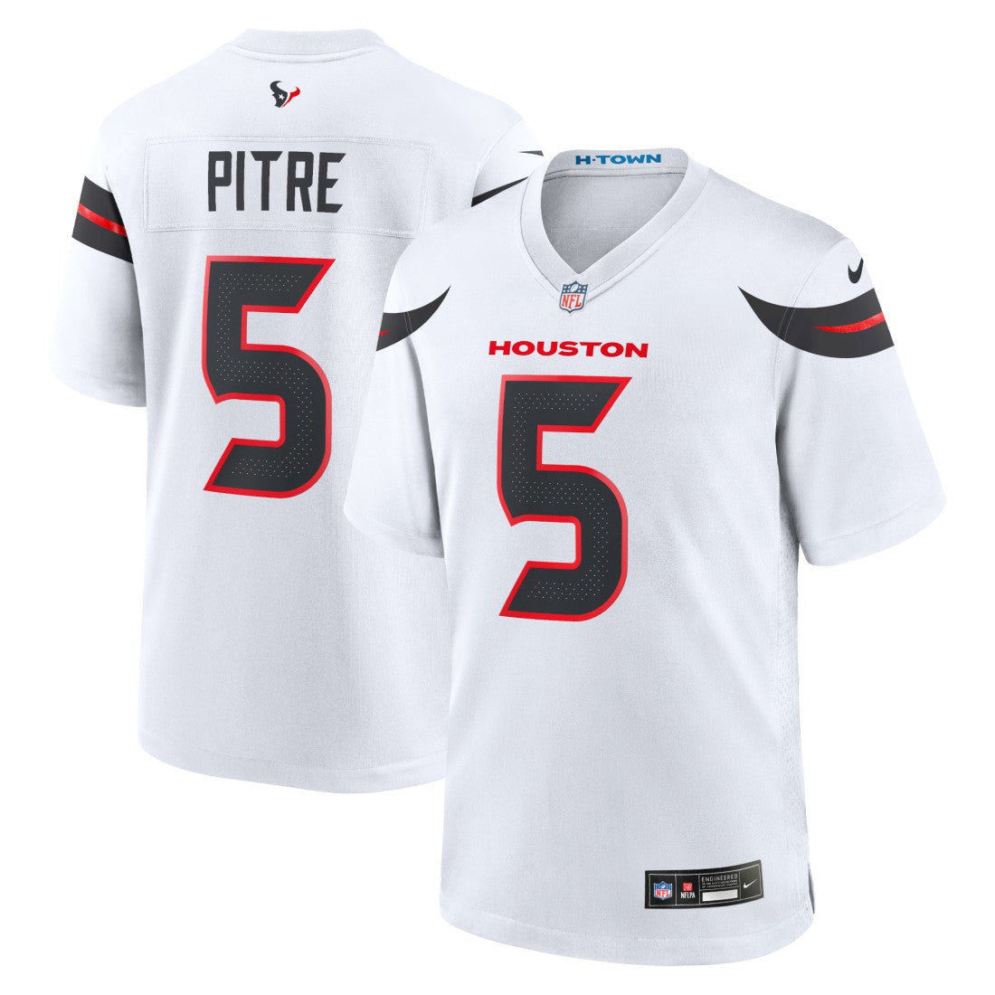 Jalen Pitre Houston Texans Game Jersey White