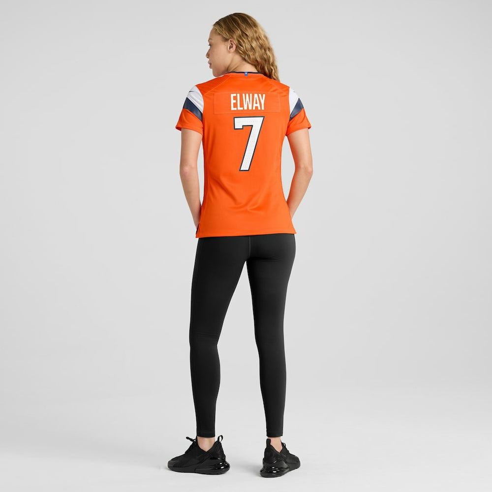 John Elway Denver Broncos Women's Mile High Collection Retired Player Game Jersey Orange