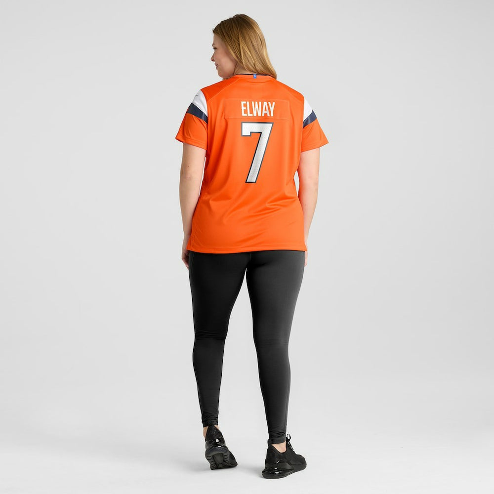 John Elway Denver Broncos Women's Mile High Collection Retired Player Game Jersey Orange