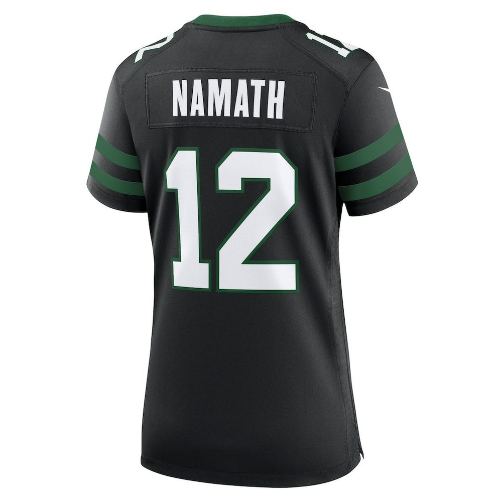 Joe Namath New York Jets Women's Retired Player Alternate Game Jersey Legacy Black