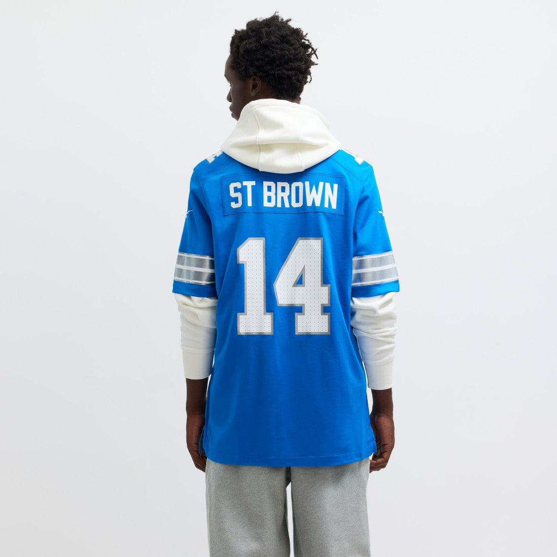 Amon-Ra St. Brown Detroit Lions Game Jersey Blue