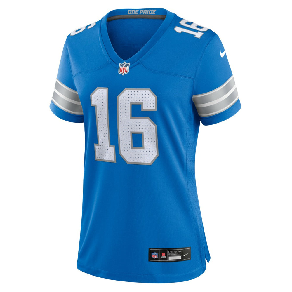 Jared Goff Detroit Lions Women's Game Jersey Blue
