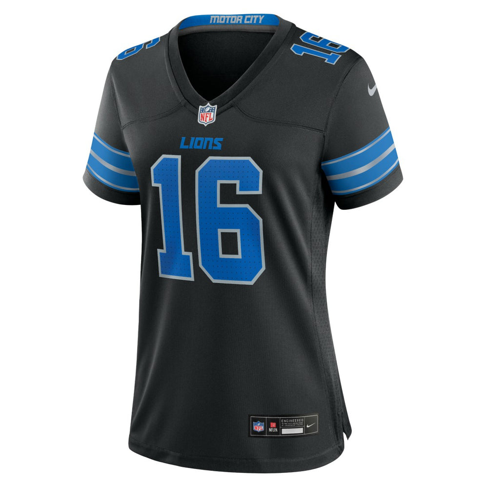 Jared Goff Detroit Lions Women's 2nd Alternate Game Jersey Black