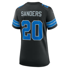 Barry Sanders Detroit Lions Women's 2nd Alternate Retired Player Game Jersey Black
