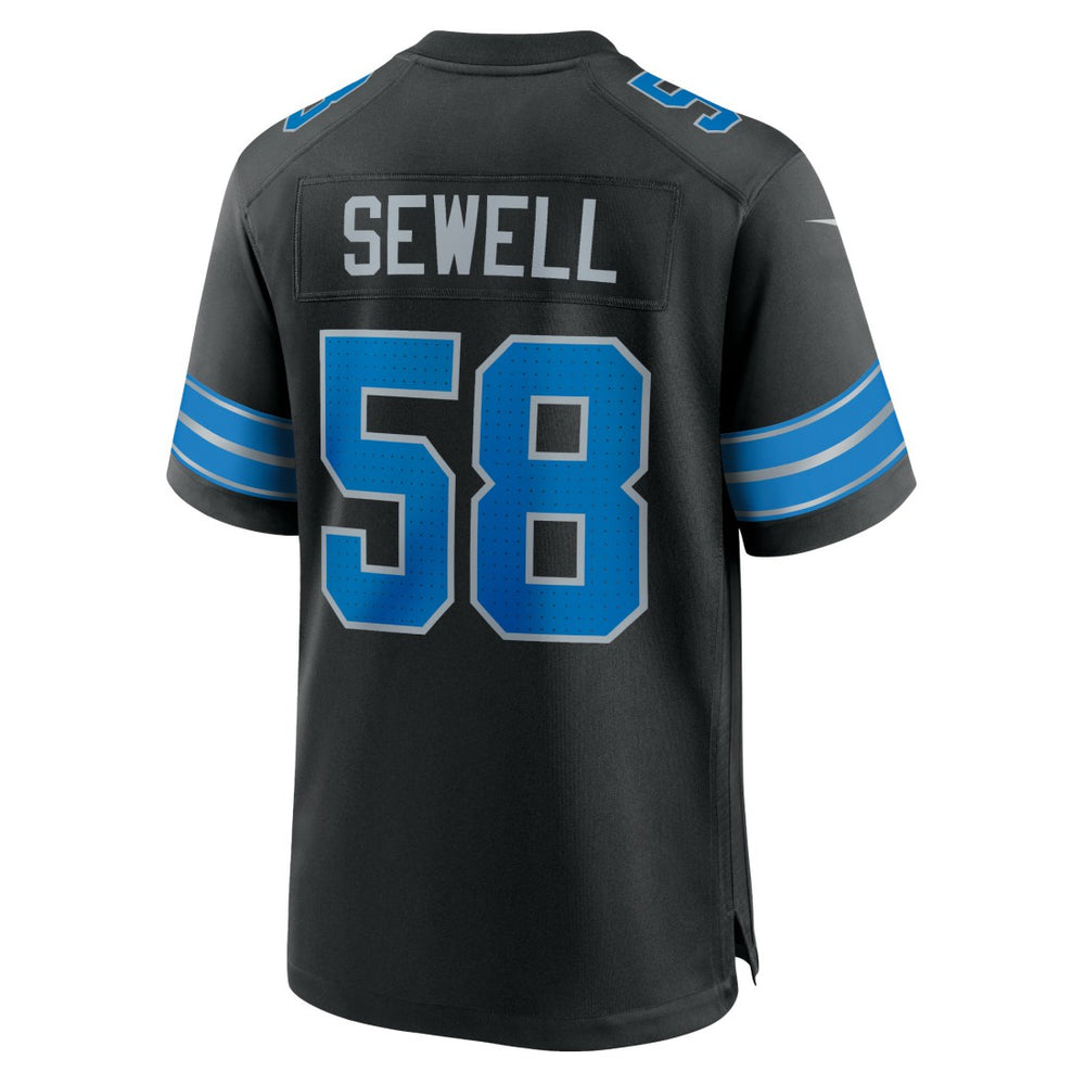 Penei Sewell Detroit Lions 2nd Alternate Game Jersey Black
