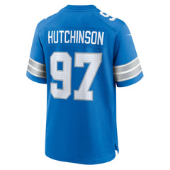 Aidan Hutchinson Detroit Lions Game Jersey Blue