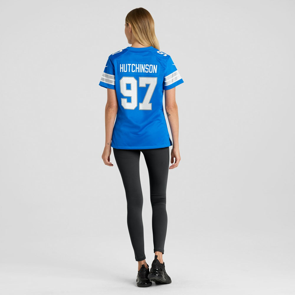 Aidan Hutchinson Detroit Lions Women's Game Jersey Blue