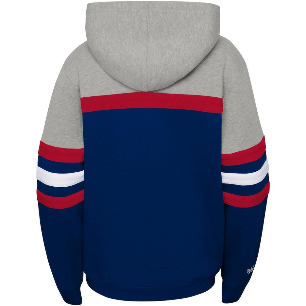 St. Louis Cardinals Mitchell & Ness Youth Cooperstown Collection Head Coach Pullover Hoodie - Heather Gray/Navy Hoodies