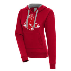 Boston Red Sox Antigua Women's Victory Pullover Hoodie - Red Hoodies
