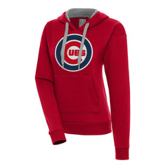 Chicago Cubs Antigua Women's Victory Pullover Hoodie - Red Hoodies