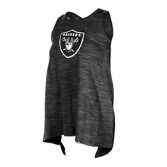 Las Vegas Raiders New Era Women's Plus Size Space Dye Active Tank Top Black