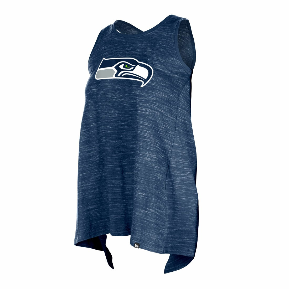 Seattle Seahawks New Era Women's Plus Size Space Dye Active Tank Top College Navy