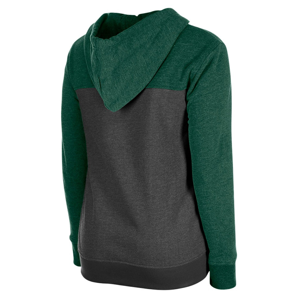 New York Jets New Era Women's Color-Block Full-Zip Hoodie Green