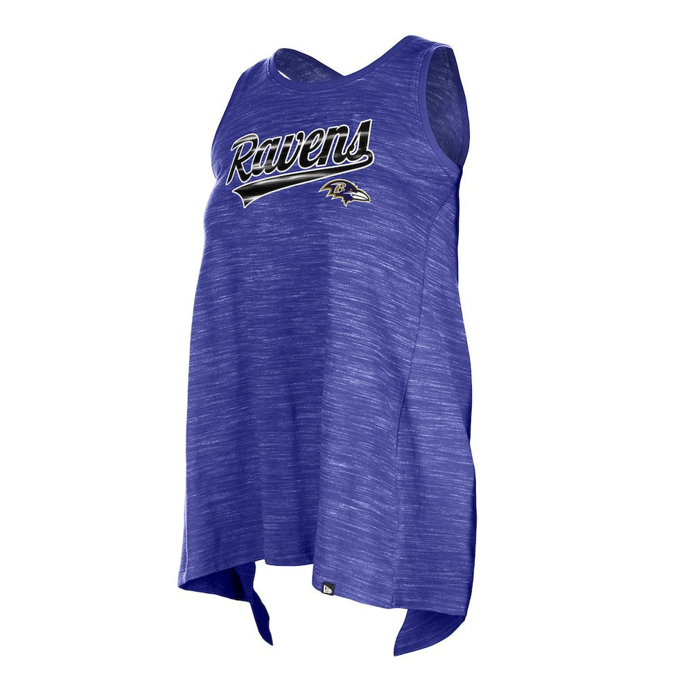 Baltimore Ravens New Era Women's Space Dye Active Tank Top Purple