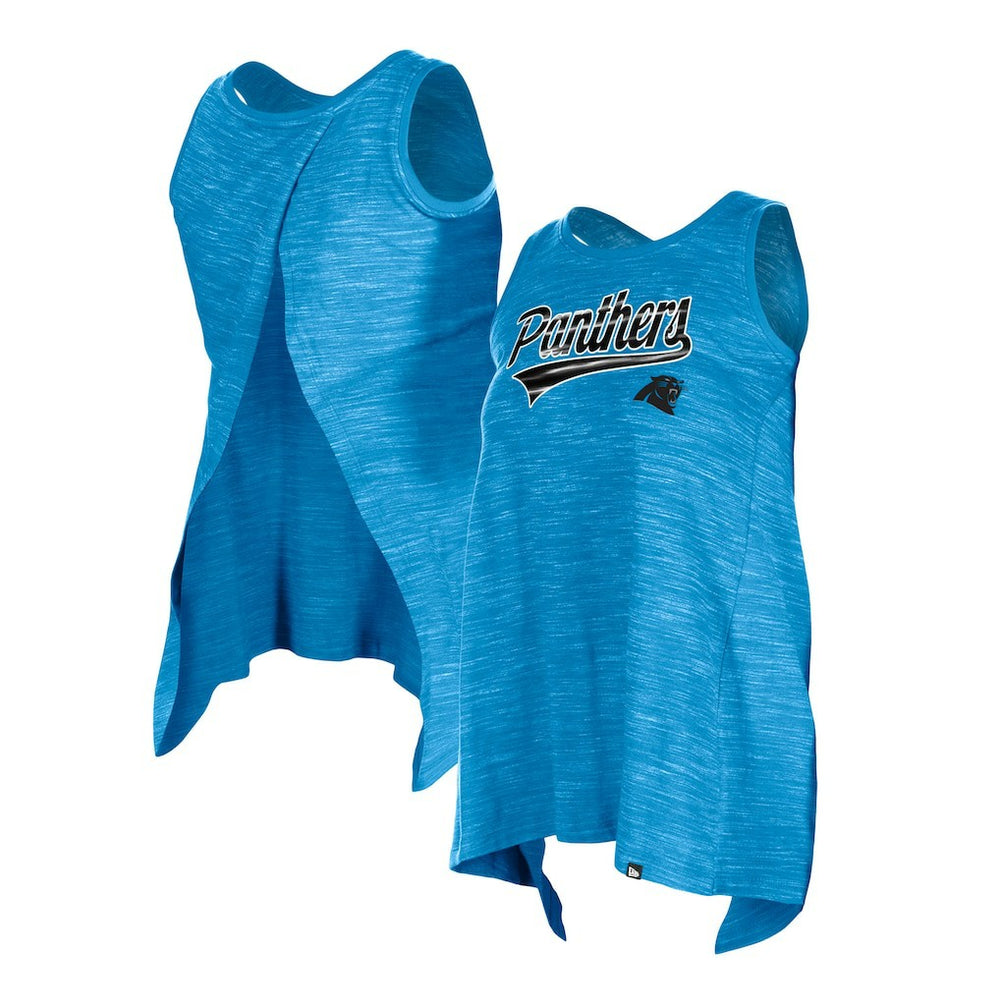 Carolina Panthers New Era Women's Space Dye Active Tank Top Blue