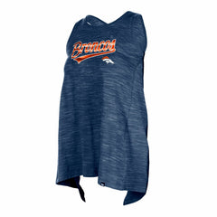 Denver Broncos New Era Women's Space Dye Active Tank Top Navy
