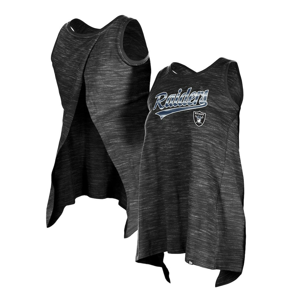 Las Vegas Raiders New Era Women's Space Dye Active Tank Top Black
