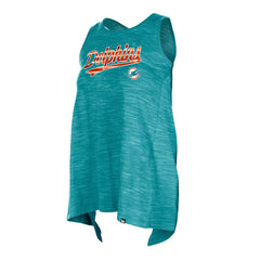 Miami Dolphins New Era Women's Space Dye Active Tank Top Aqua