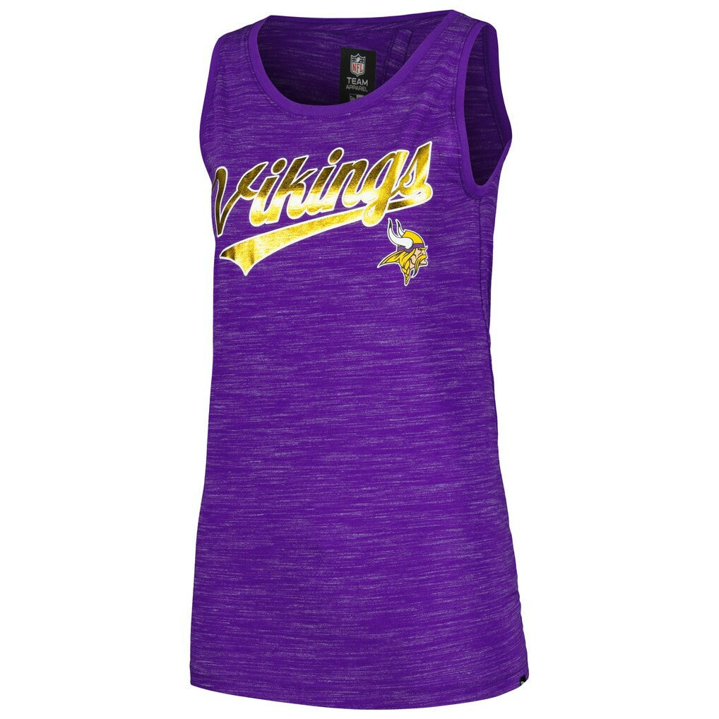 Minnesota Vikings New Era Women's Space Dye Active Tank Top Purple